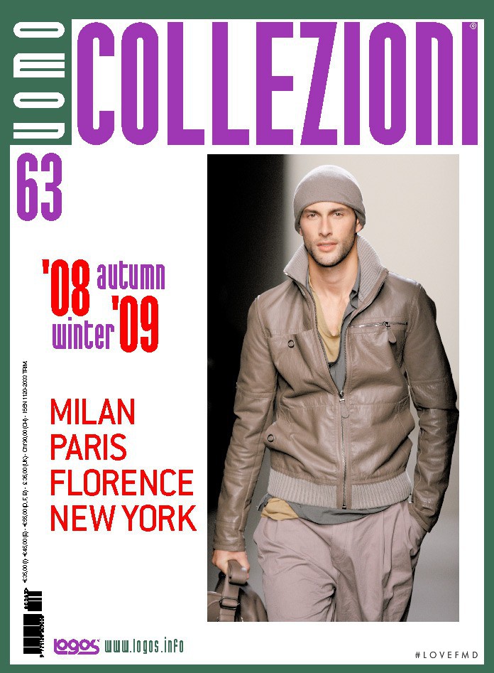  featured on the Collezioni Uomo cover from September 2008