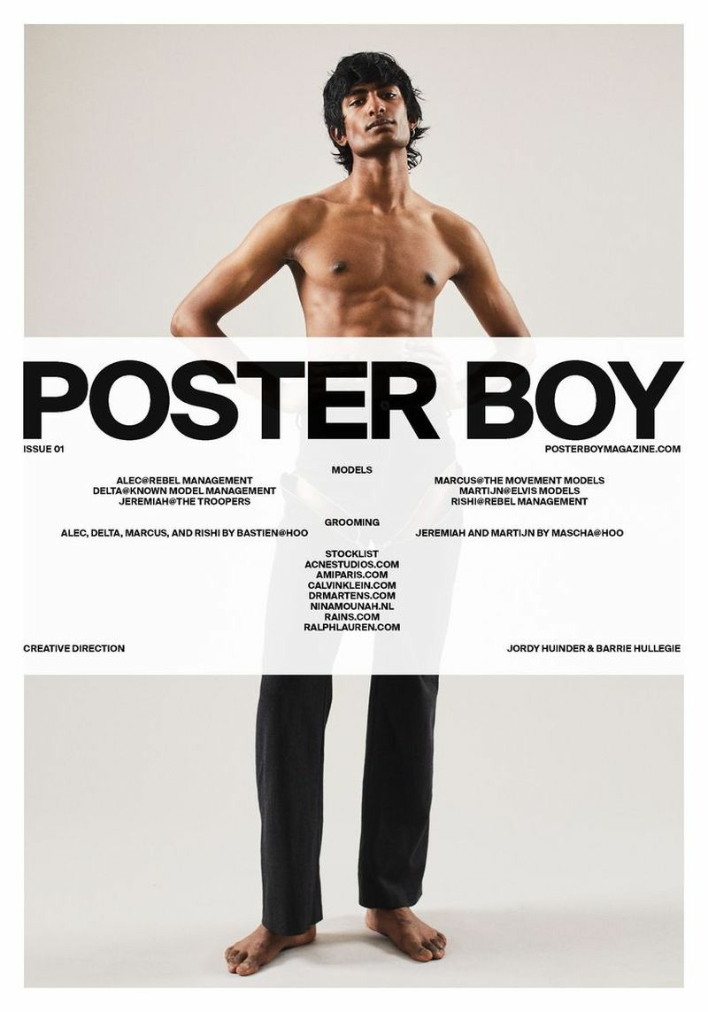 Rishi Robin featured on the Poster Boy cover from October 2020