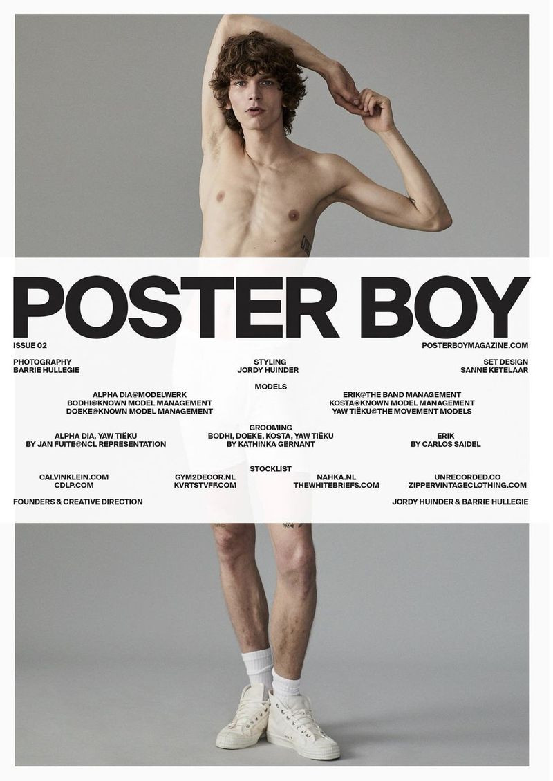 Erik van Gils featured on the Poster Boy cover from April 2021