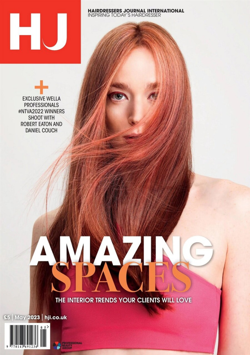  featured on the Hairdressers Journal International cover from May 2023