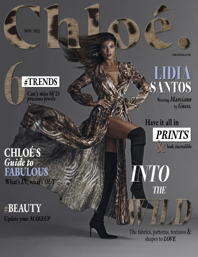 Lidia Santos featured on the Chloe USA cover from November 2022