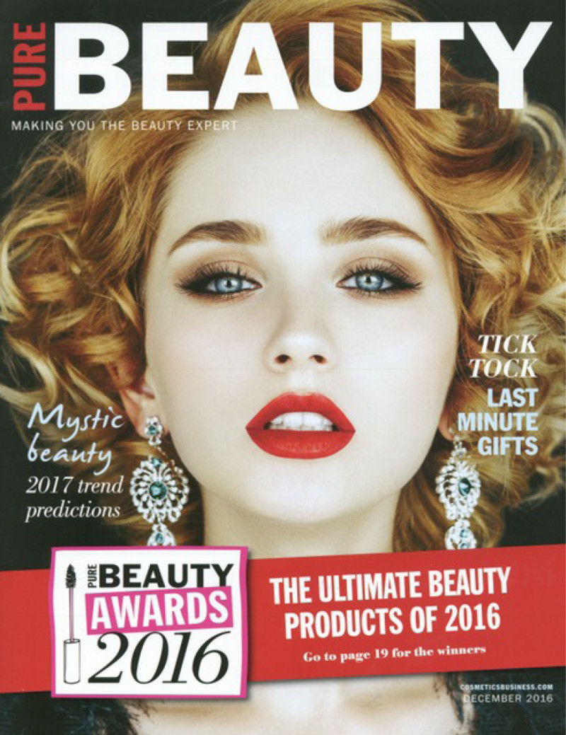  featured on the Pure Beauty cover from December 2016