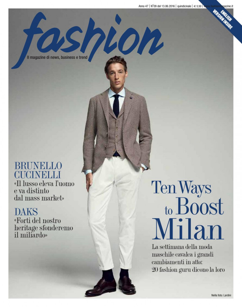  featured on the Fashion Italy cover from June 2016