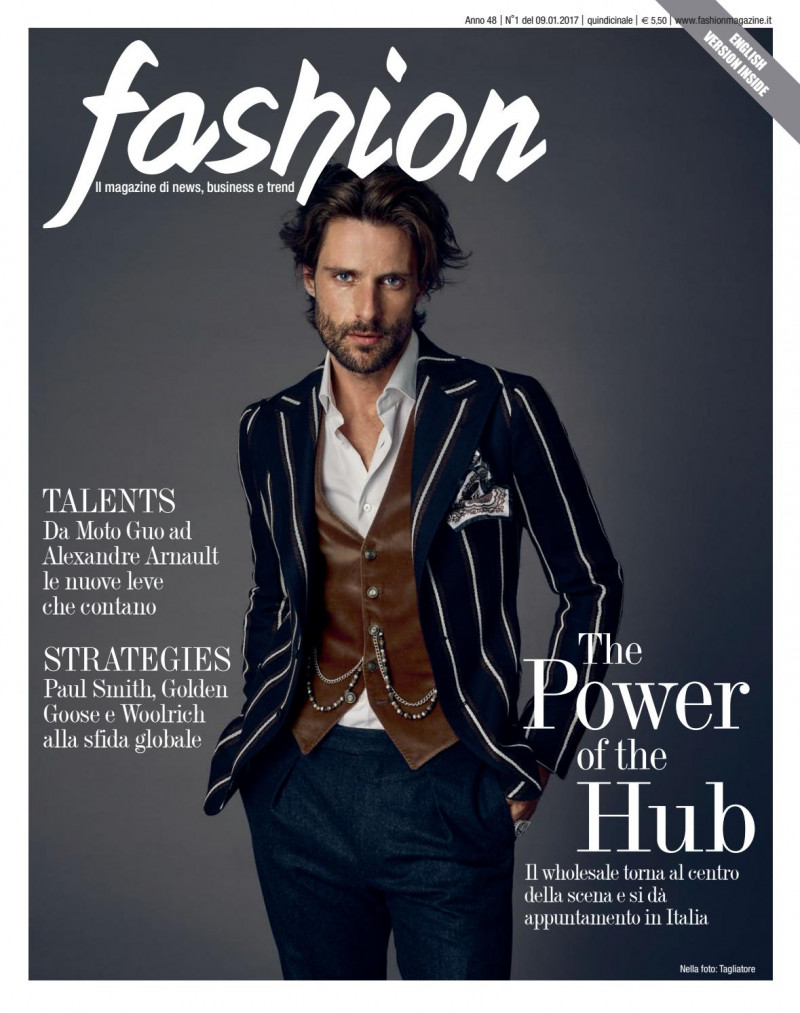  featured on the Fashion Italy cover from January 2017