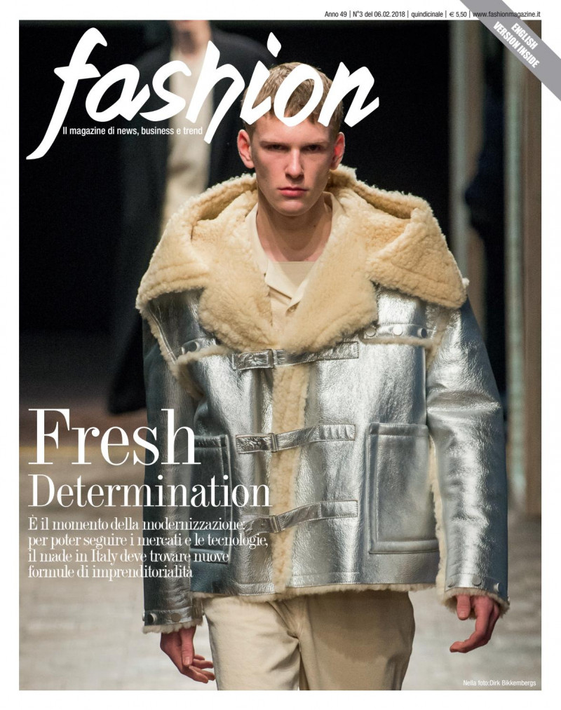  featured on the Fashion Italy cover from February 2018