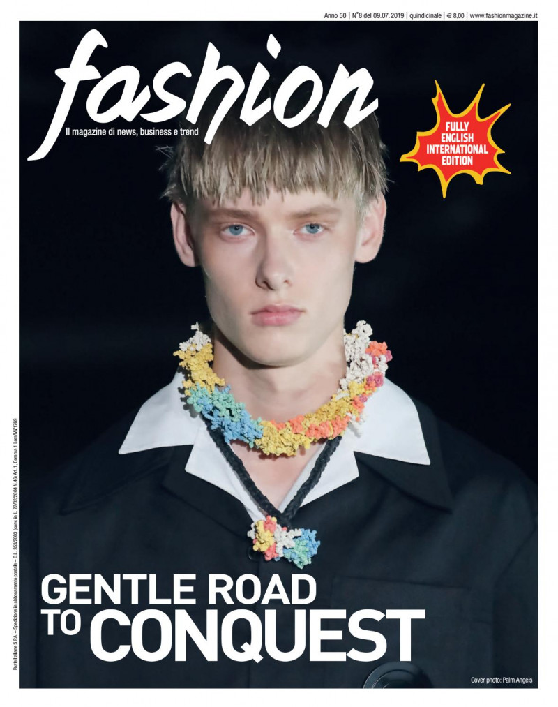  featured on the Fashion Italy cover from July 2019