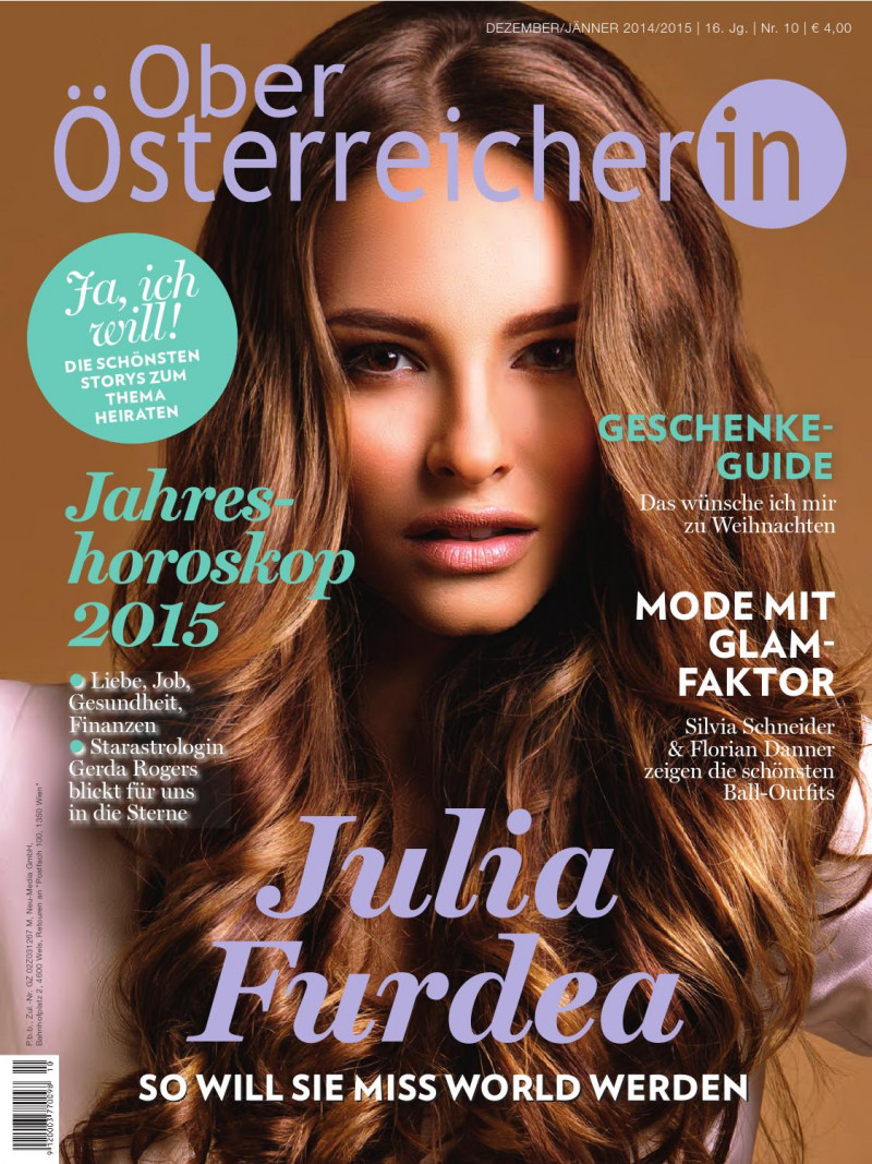 Julia Furdea featured on the Ober Osterreicherin cover from December 2014