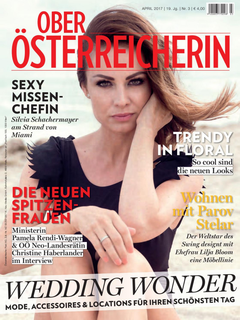 Silvia Schachermayer featured on the Ober Osterreicherin cover from April 2017