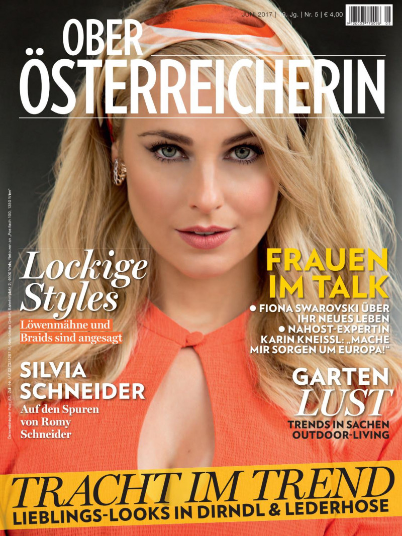 Silvia Schneider featured on the Ober Osterreicherin cover from June 2017