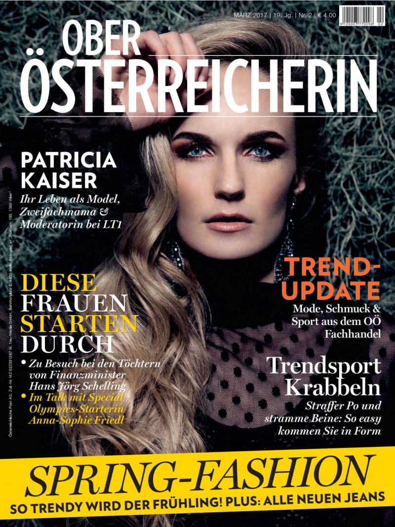 Patricia Kayser featured on the Ober Osterreicherin cover from March 2017