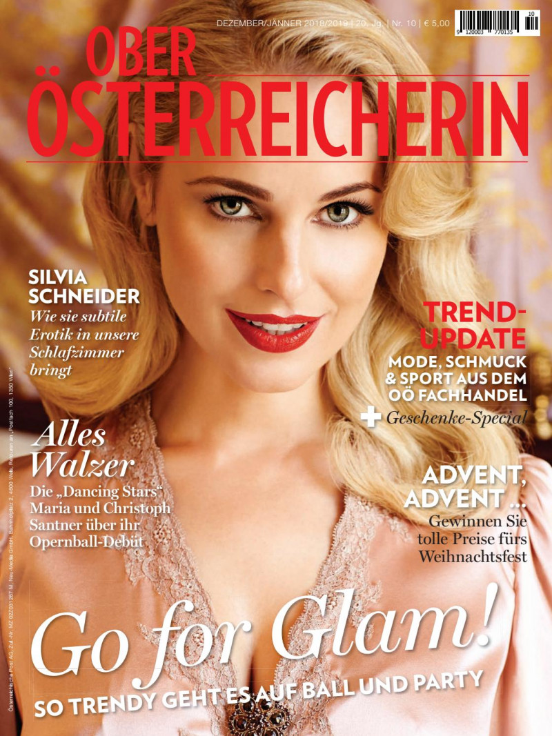 Silvia Schneider featured on the Ober Osterreicherin cover from December 2018