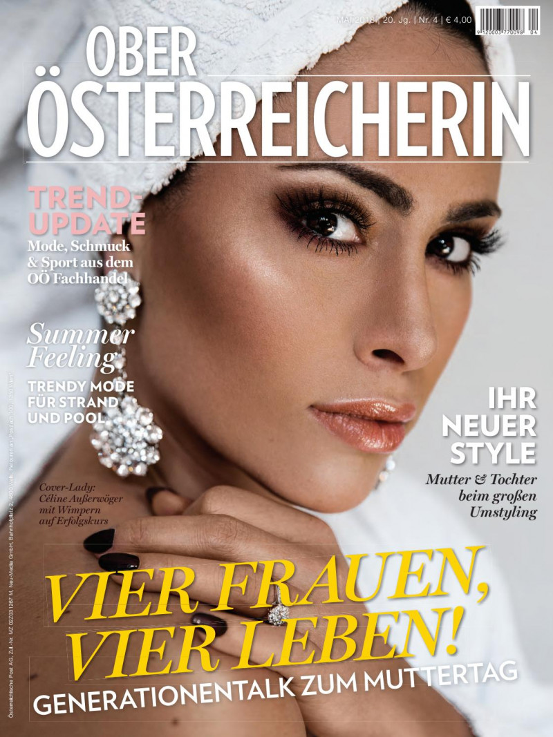 Celine Ausserwoger featured on the Ober Osterreicherin cover from May 2018