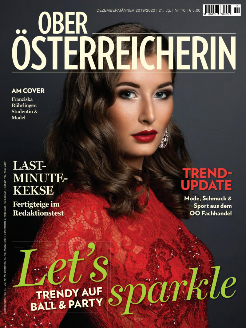 Franziska Ruehrlinger featured on the Ober Osterreicherin cover from December 2019