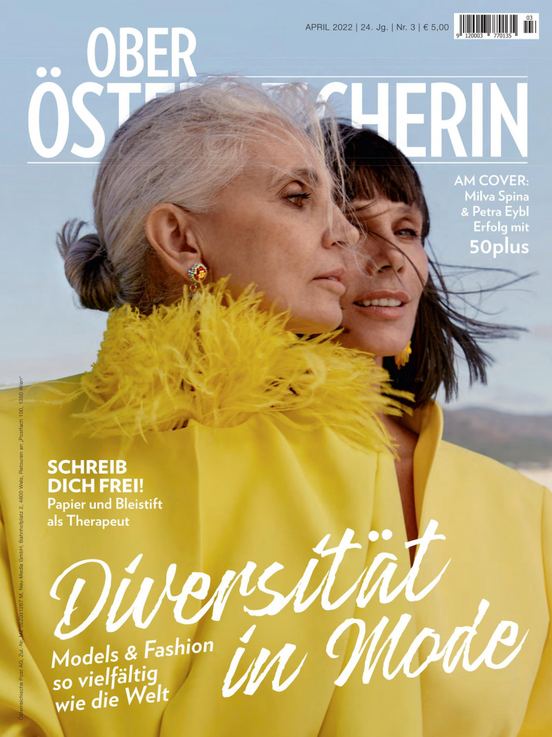 Milva Spina, Petra Eybl featured on the Ober Osterreicherin cover from April 2022