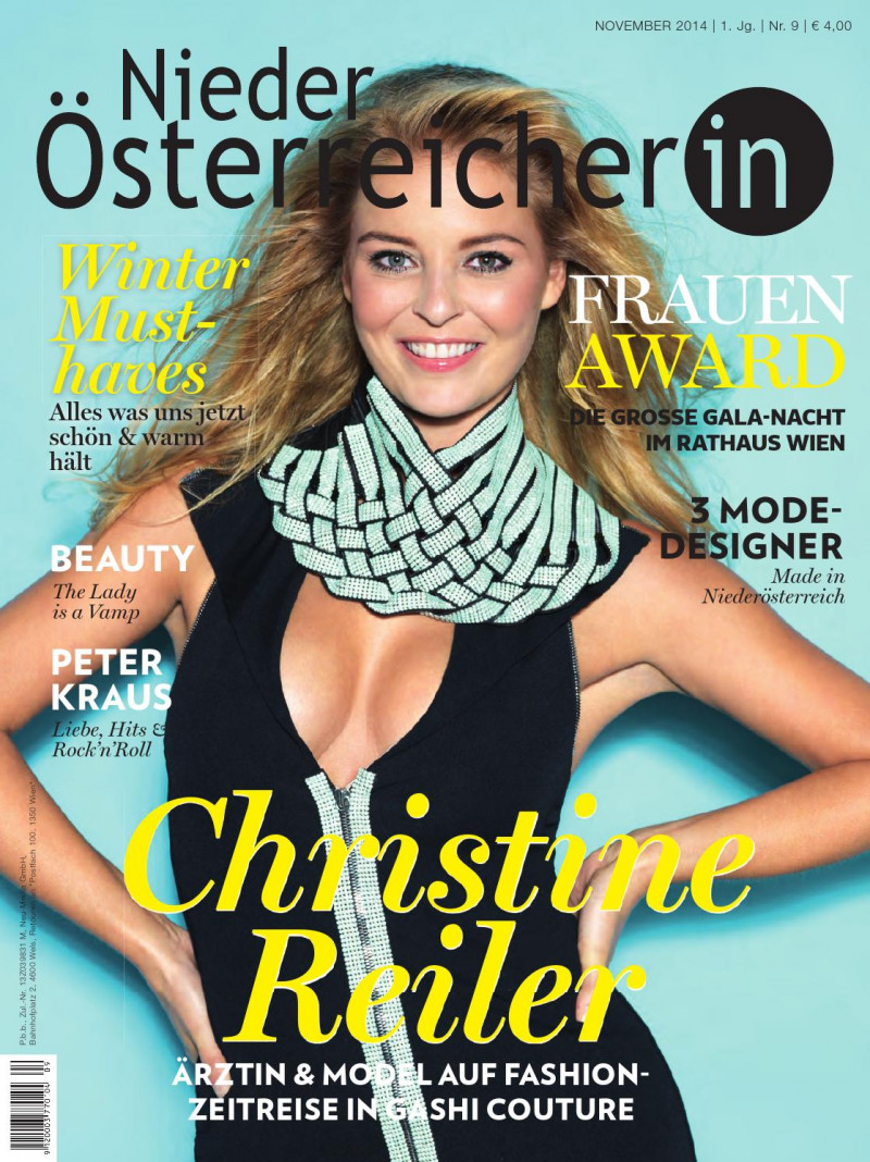 Christine Reiler featured on the Nieder Osterreicherin cover from November 2014