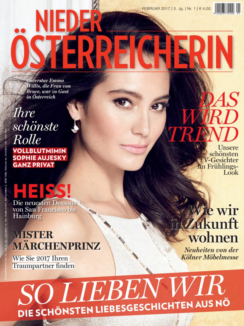 Emma Heming featured on the Nieder Osterreicherin cover from February 2017