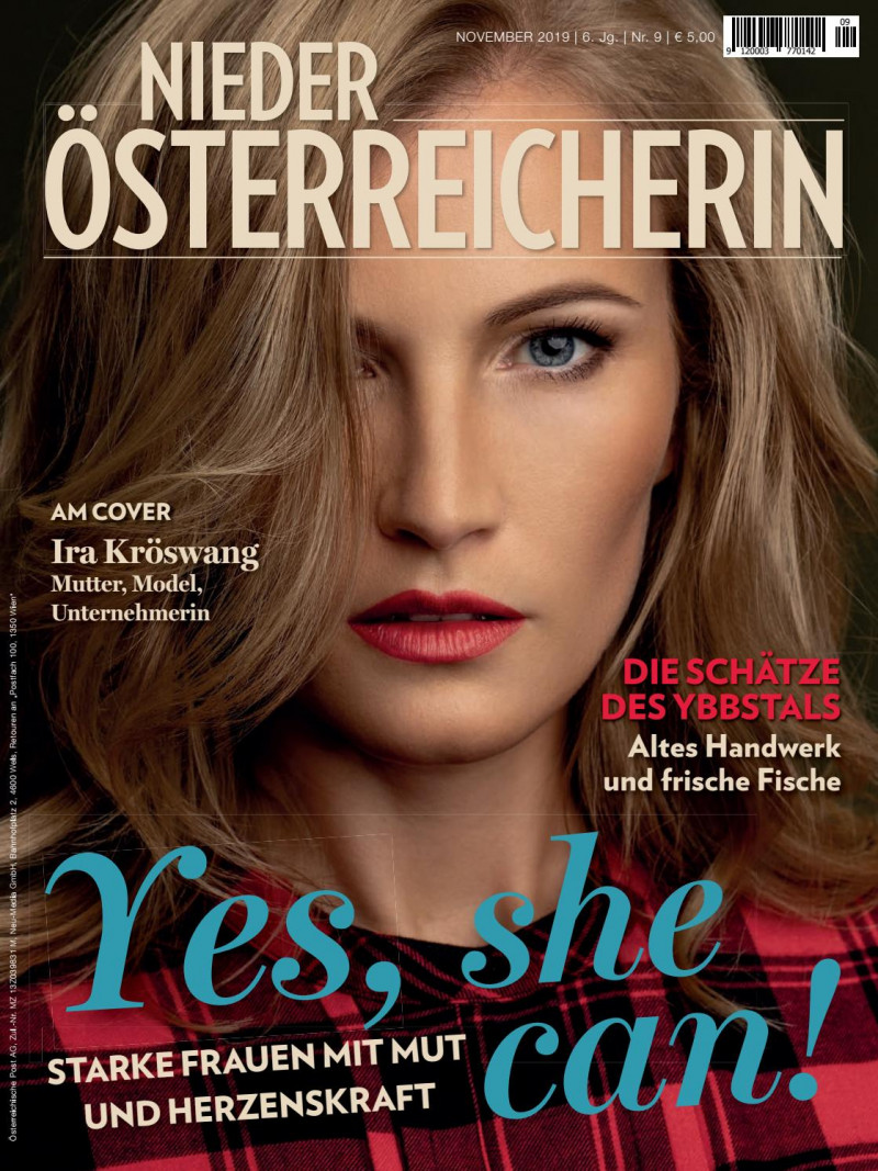 Ira Kroeswang featured on the Nieder Osterreicherin cover from November 2019
