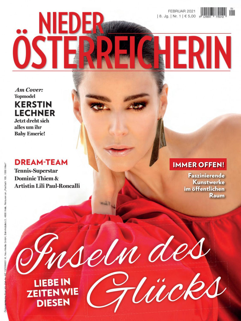 Kerstin Lechner featured on the Nieder Osterreicherin cover from February 2021