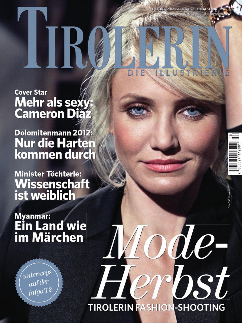 Cameron Diaz featured on the Tirolerin cover from October 2012