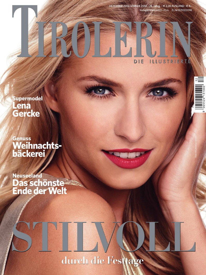 Lena Gercke featured on the Tirolerin cover from December 2013