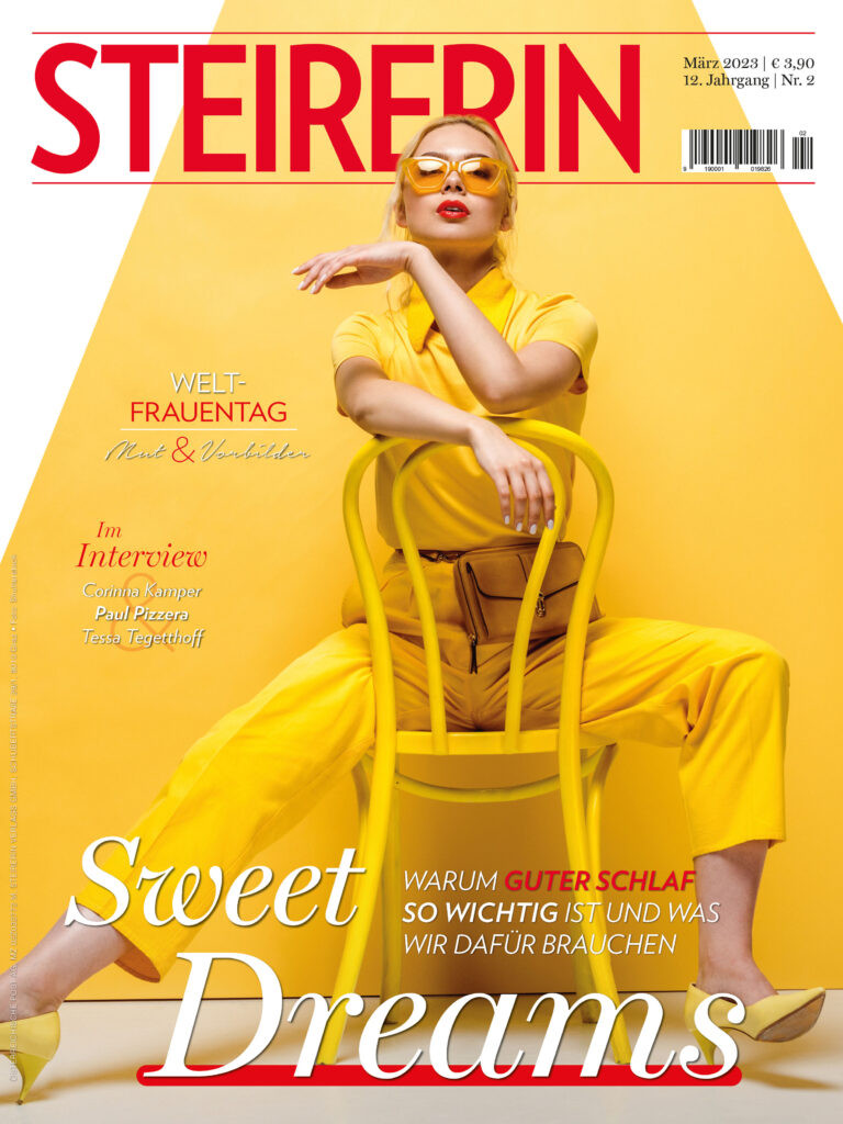  featured on the Steirerin cover from March 2023