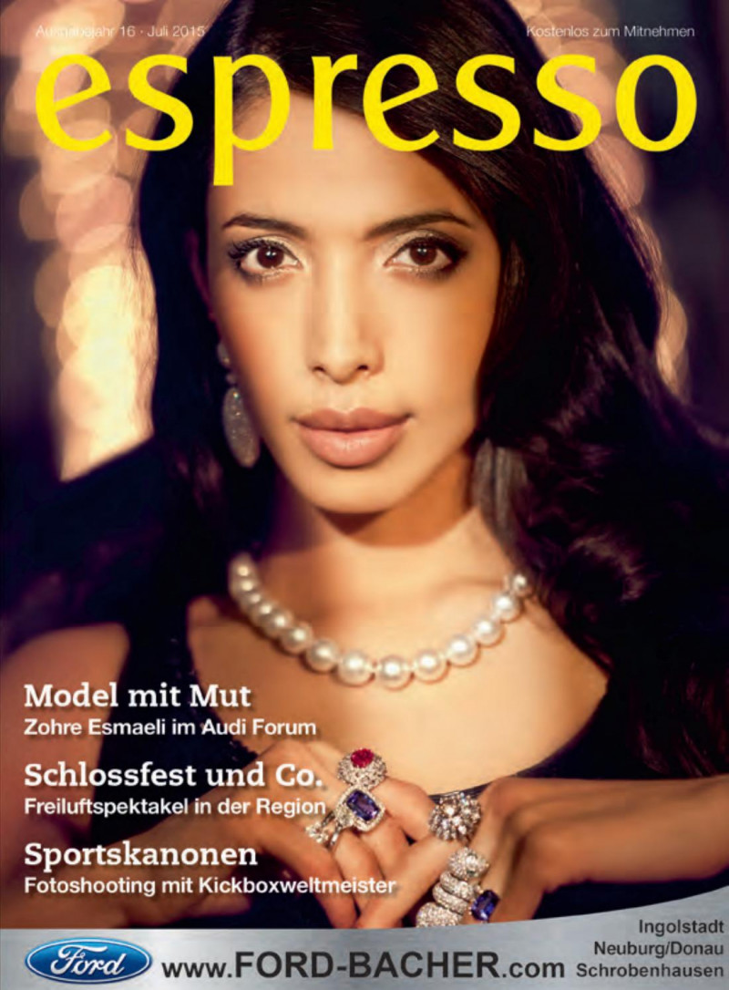 Zohre Esmaeli featured on the Espresso cover from July 2015