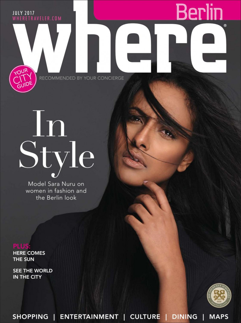 Sara Nuru featured on the Where Berlin cover from July 2017