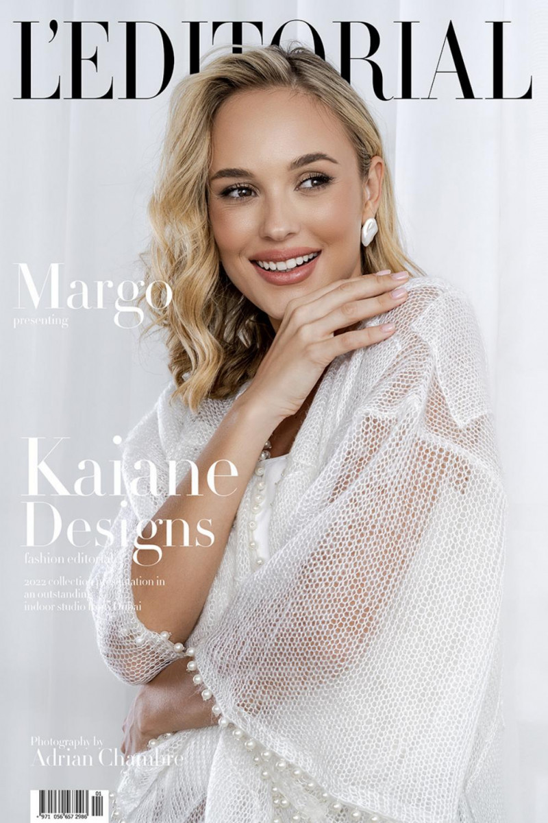 Margo featured on the L\'Editorial cover from October 2021
