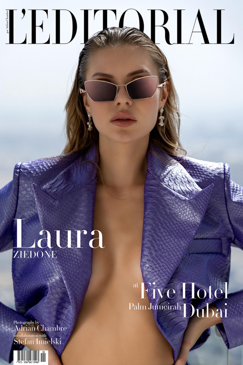 Laura Ziedone featured on the L\'Editorial cover from April 2022