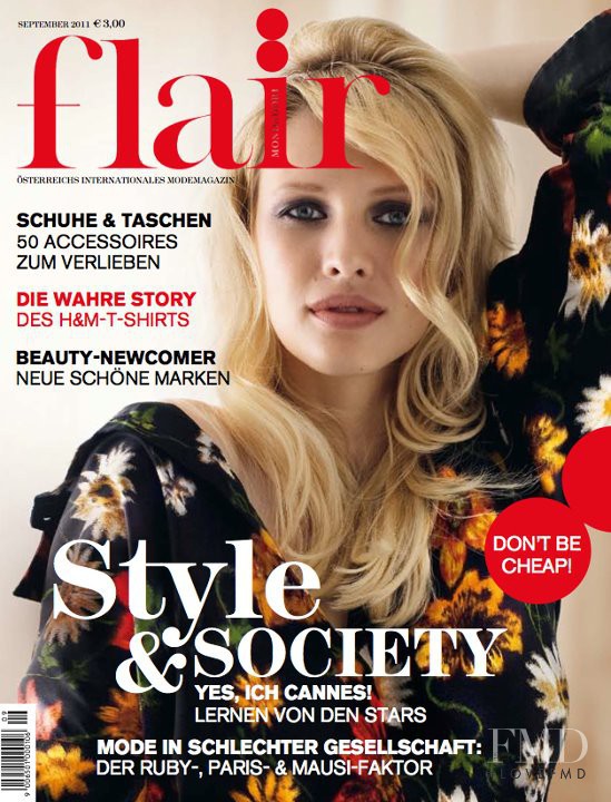 Nadine Wolfbeiszer featured on the flair Austria cover from September 2011