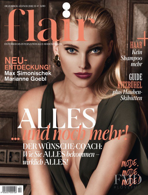 Elsa Hosk featured on the flair Austria cover from December 2012