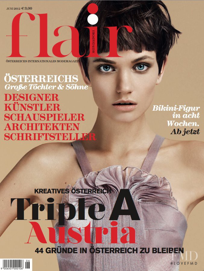 Lyoka Tyagnereva featured on the flair Austria cover from June 2012