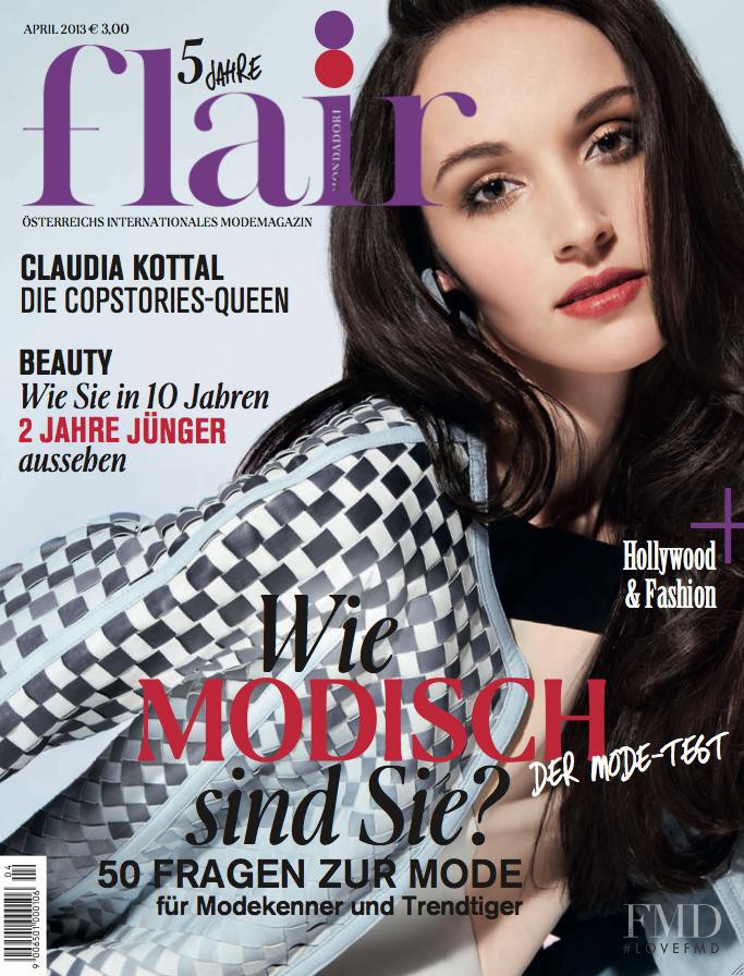 Lou Helene Barbry featured on the flair Austria cover from April 2013