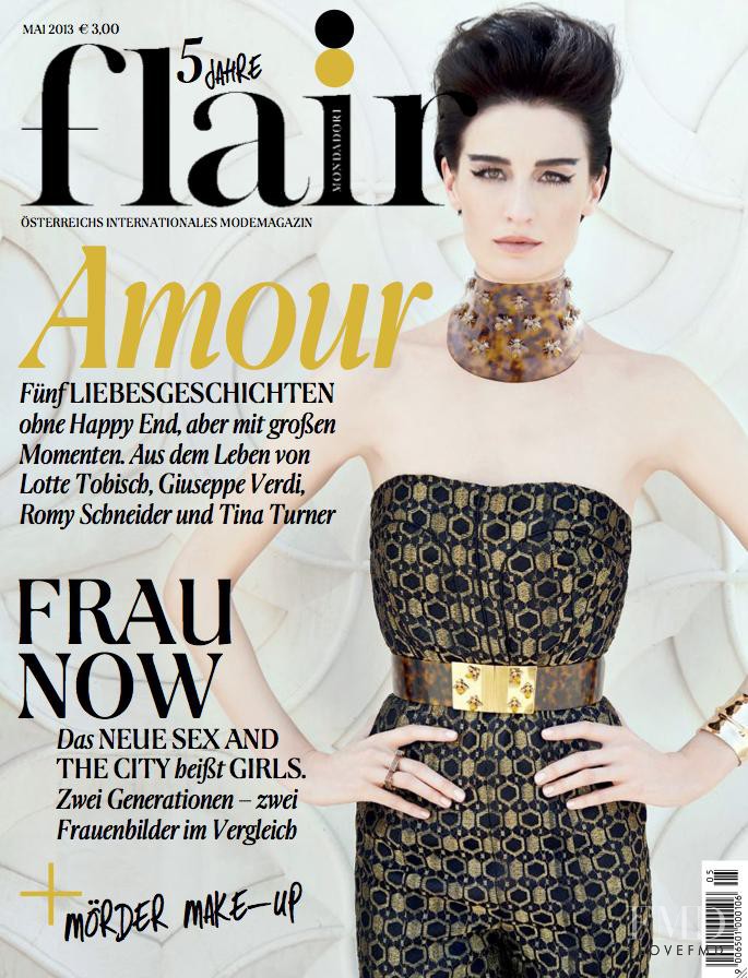 Erin O%Connor featured on the flair Austria cover from May 2013