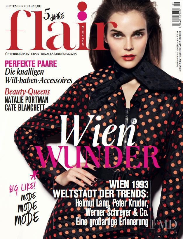 Julia Valimaki featured on the flair Austria cover from September 2013