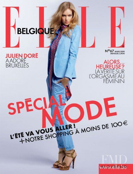  featured on the Elle Belgium cover from March 2009