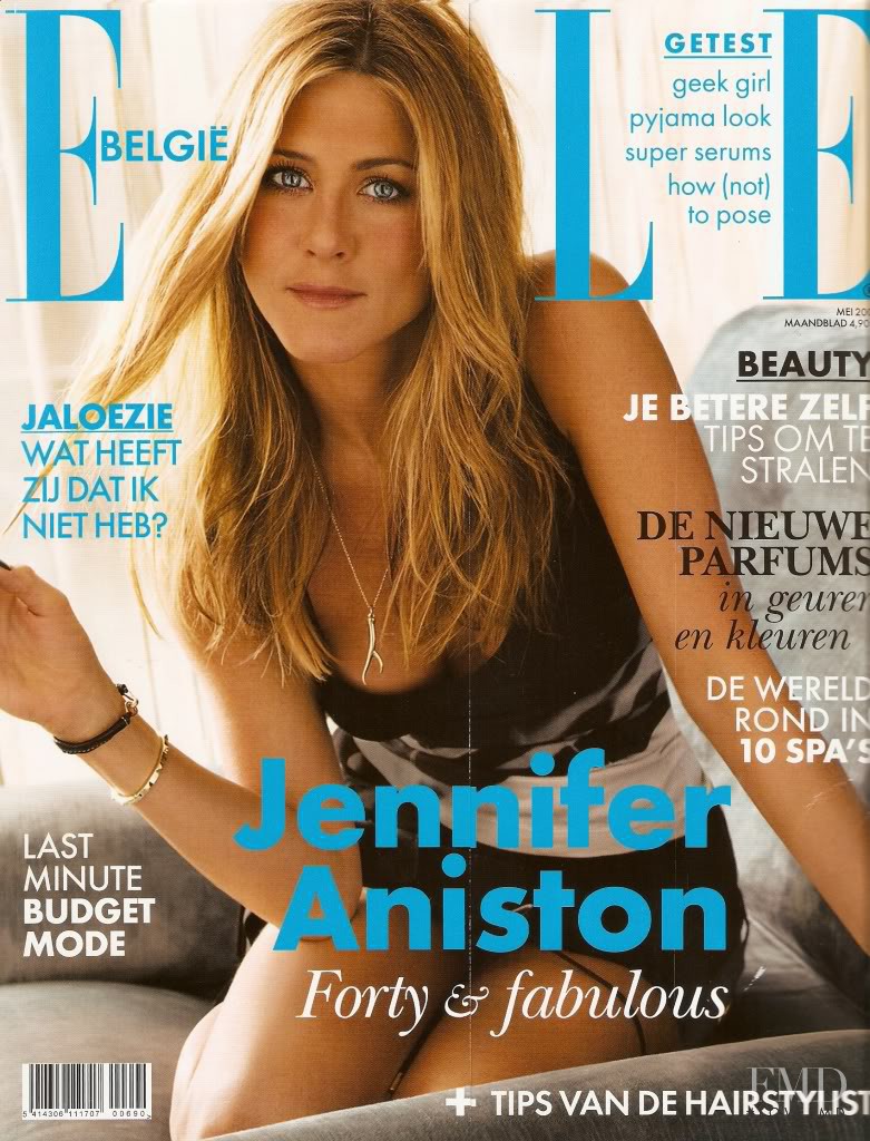 Jennifer Aniston featured on the Elle Belgium cover from May 2009