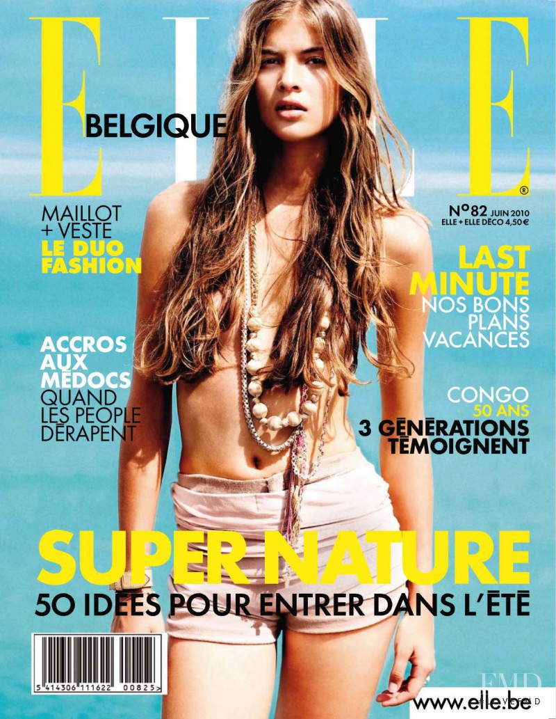 Thais Rumpel featured on the Elle Belgium cover from June 2010