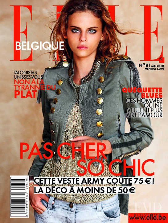 Daniela Freitas featured on the Elle Belgium cover from May 2010