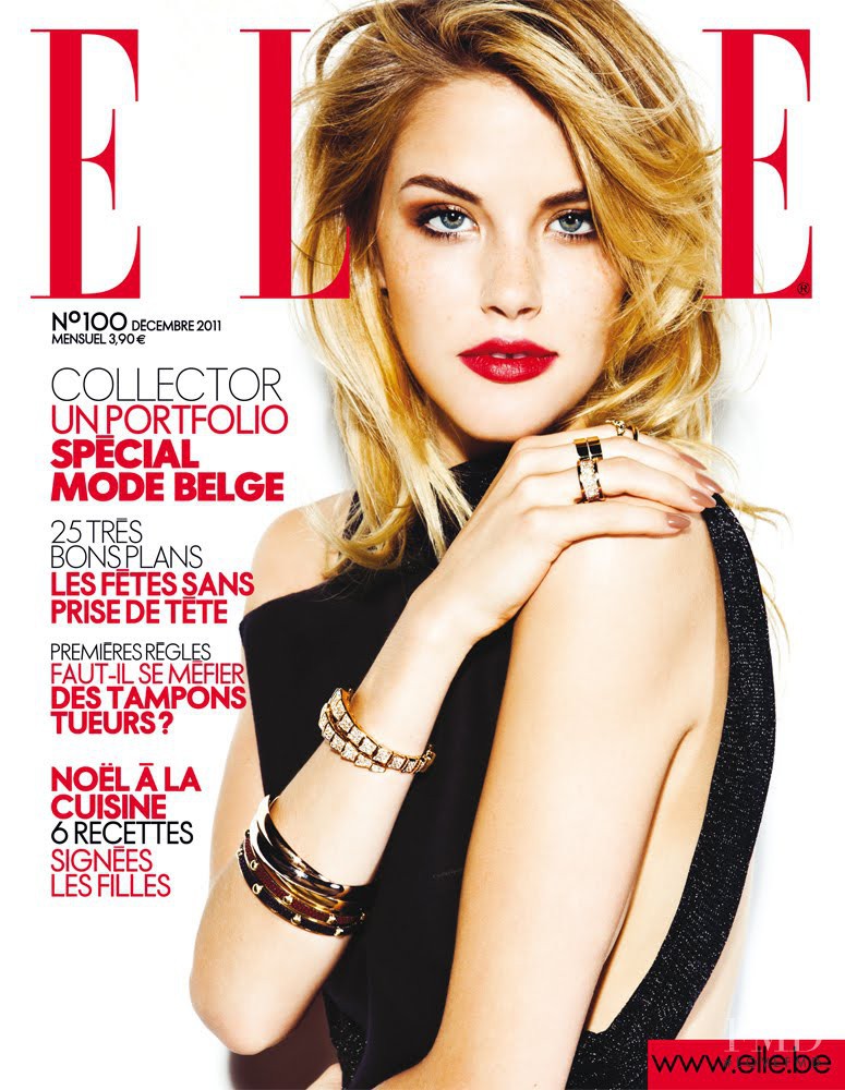Ashley Smith featured on the Elle Belgium cover from December 2011