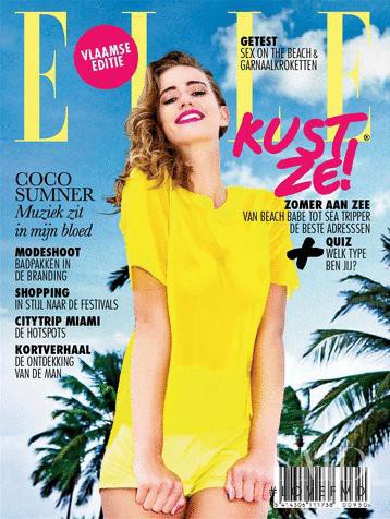 Eliza Sys featured on the Elle Belgium cover from July 2011