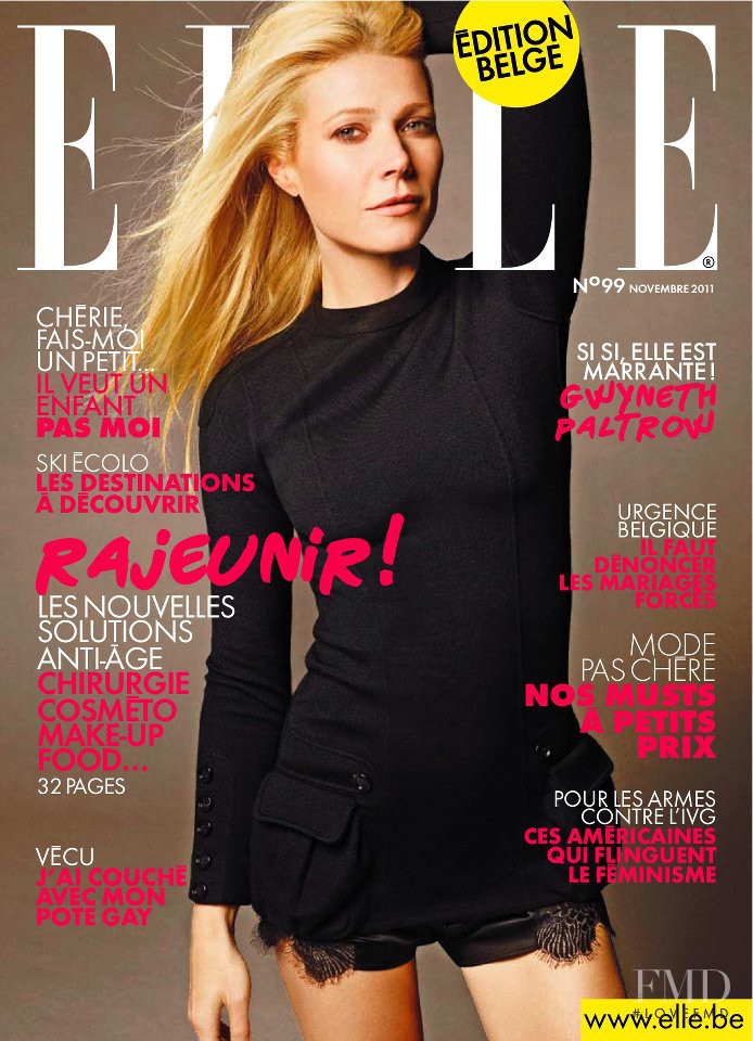 Gwyneth Paltrow featured on the Elle Belgium cover from November 2011