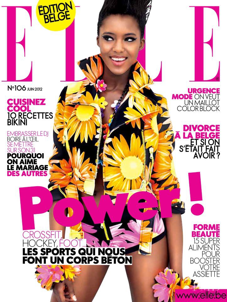 Alima Fofana featured on the Elle Belgium cover from June 2012