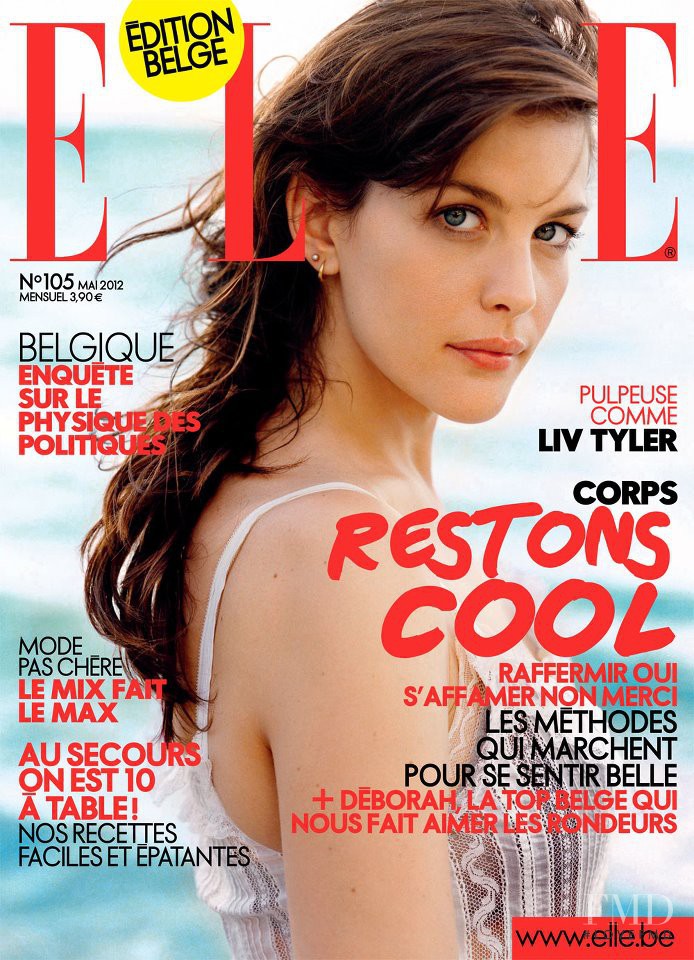 Liv Tyler featured on the Elle Belgium cover from May 2012