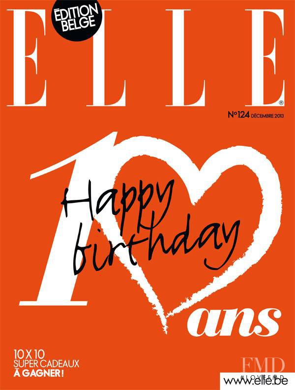  featured on the Elle Belgium cover from December 2013