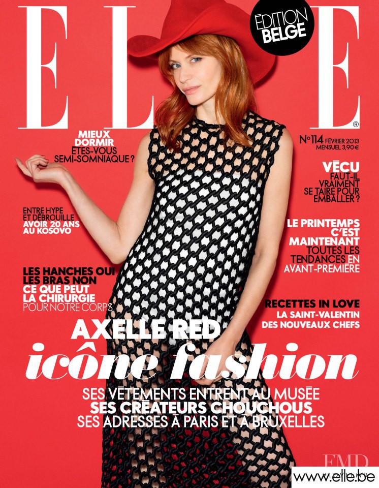  featured on the Elle Belgium cover from February 2013
