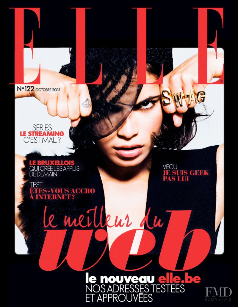  featured on the Elle Belgium cover from October 2013