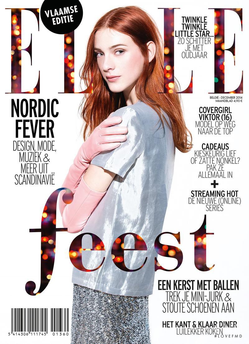 Viktor Van Pelt featured on the Elle Belgium cover from December 2014