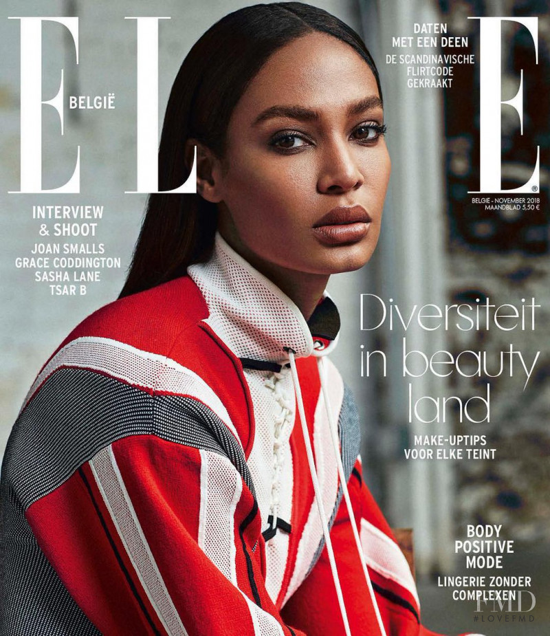 Joan Smalls featured on the Elle Belgium cover from November 2018