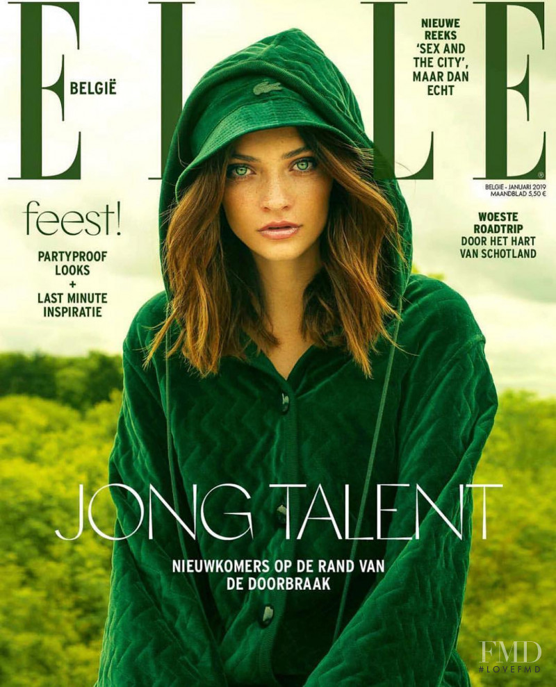  featured on the Elle Belgium cover from January 2019